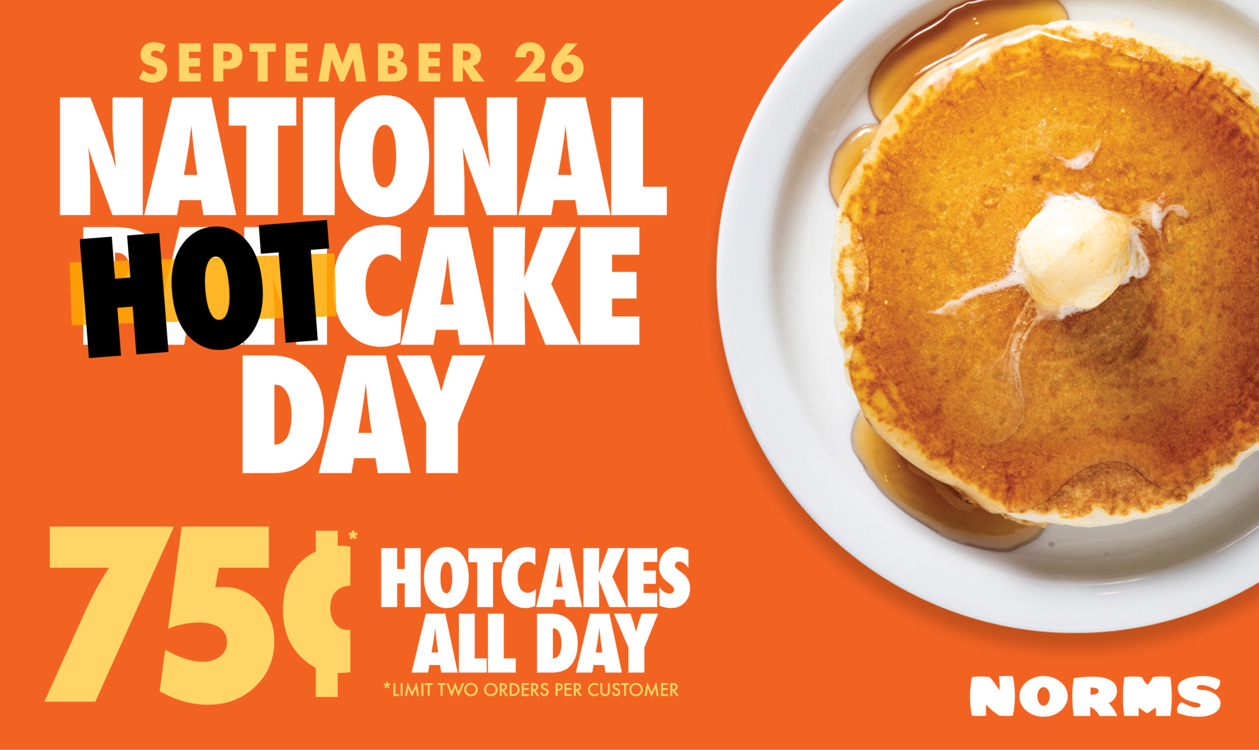 NORMS HotcakeDay Poster scaled