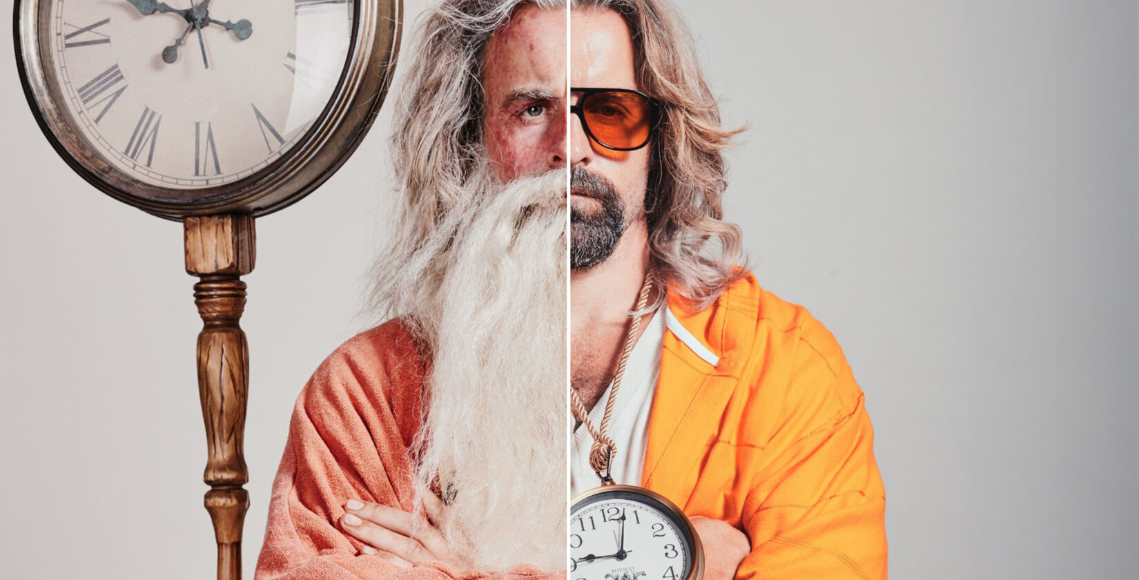 Father Time takes a break to reclaim his youth at OrangeTwist.