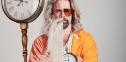 Father Time takes a break to reclaim his youth at OrangeTwist.