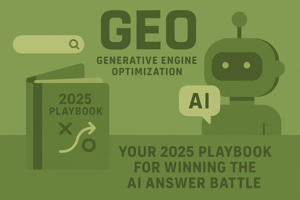 Generative Engine Optimization (GEO): Your 2025 Playbook for Winning the AI Answer Battle 1 GEO AI 2025 playbook 1